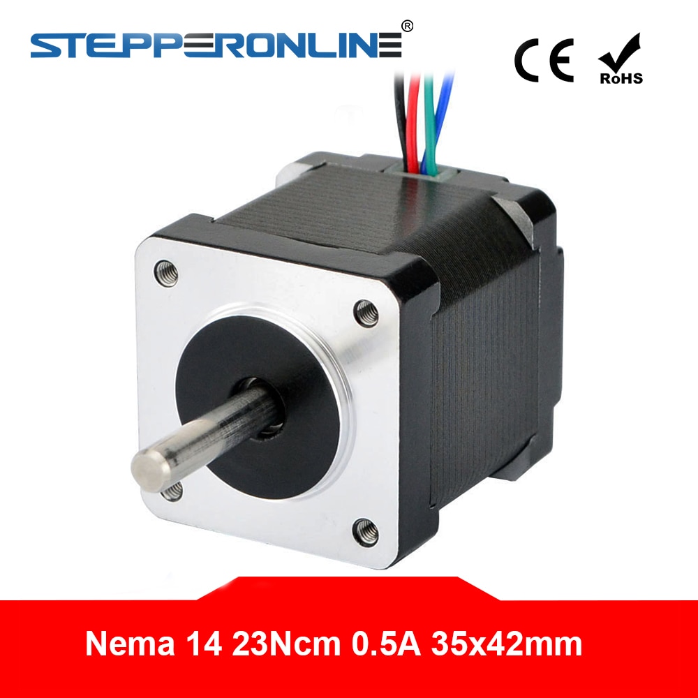 Nema 14   42mm 23Ncm(32.6oz.in) DIY CNC 3D    0.5A 4  Nema14  